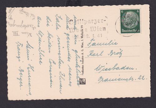 Ostmark Wien Österreich Deutsches Reich Drittes Reich Ansichtskarte Anlass SST