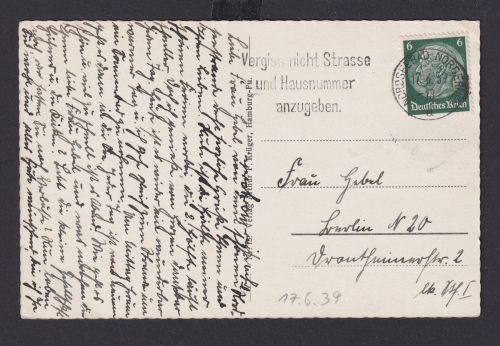 Norderney Niedersachsen Deutsches Reich Drittes Reich Ansichtskarte Postsache