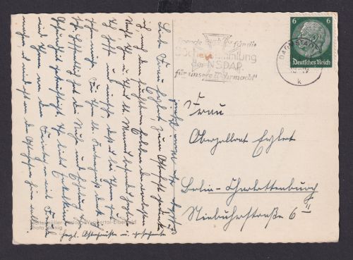 Darmstadt Hessen Deutsches Reich Drittes Reich Ansichtskarte Propaganda SST