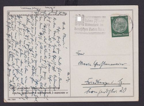 Darmstadt Hessen Deutsches Reich Drittes Reich Ansichtskarte SST Deine Pflicht