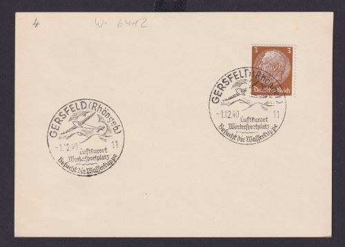 Gersfeld Rhön Hessen Deutsches Reich Drittes Reich Karte Urlaub Erholung SST