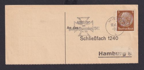 Ostmark Wien Österreich Deutsches Reich Drittes Reich Brief SST Altkleider und