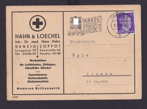 Danzig Schlesien Deutsche Ostgebiete Gdansk selt. Maschinenst. Handbuch + 90,-€