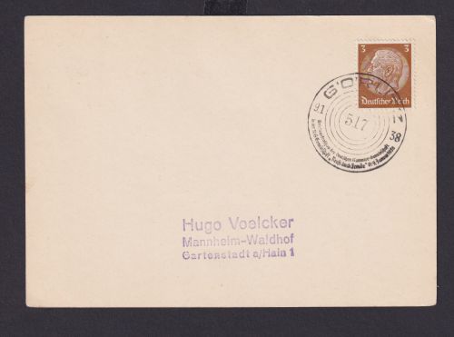 Görlitz Sachsen Deutsches Reich Drittes Reich Karte Philatelie SST Briefmarken