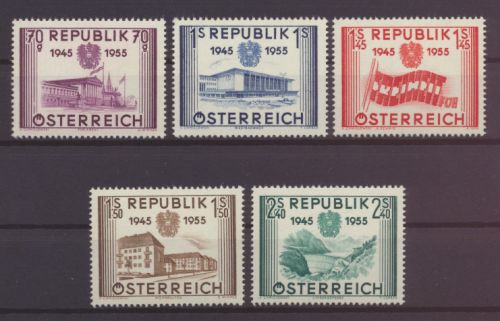 Österreich Unabhängigkeit 1012-1016 Luxus postfrisch MNH Kat.-Wert 60,00