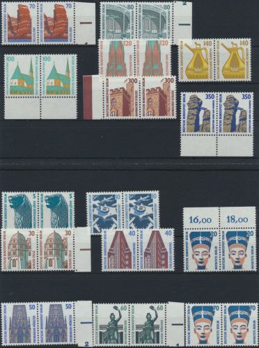 Berlin Sehenswürdigkeiten Luxus Paar tadellos postfrisch MNH kpl. 15 Wt. 82,00