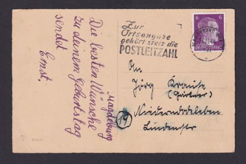 Magdeburg Sachsen Anhalt Deutsches Reich Drittes Reich Ansichtskarte Postsache