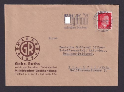 Frankfurt Main HessenDeutsches Reich Drittes Reich Brief SST Hilf mit im