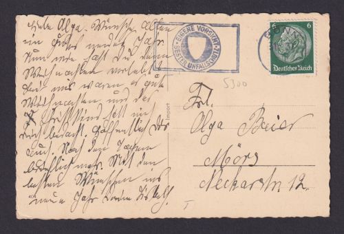 Bonn NRW Deutsches Reich Drittes Reich Ansichtskarte SST Eigene Vorsicht Bester