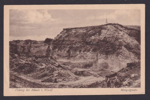 Ansichtskarte Doberg b. Bünde Westfalen Mergelgrube Verlag Heinrich Künne Bremen