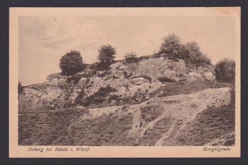Ansichtskarte Doberg b. Bünde Westfalen Mergelgrube Verlag Heinrich Künne Bremen