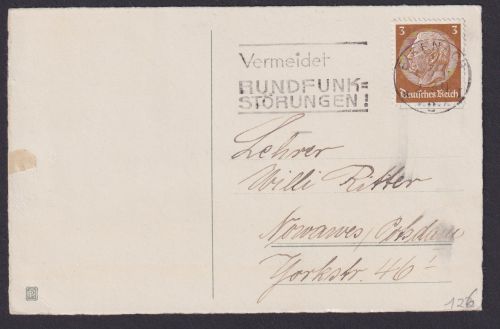 Eisenach Thüringen Deutsches Reich Ansichtskarte Postsache Vermeidet