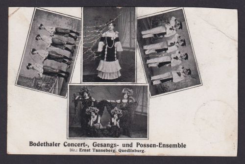 Ansichtskarte Bodethal Sachsen Anhalt Bodethaler Concert Gesang u. Possen