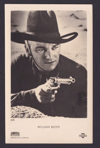 Ansichtskarte Starfoto Film Westernstar William Boyd