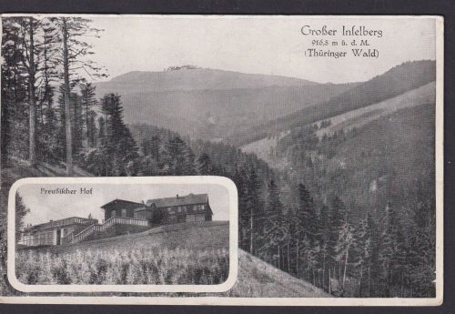 Ansichtskarte Brotterode Thüringen Großer Inselberg Thüringer Wald Gastronomie