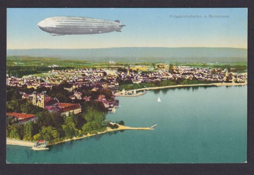 Ansichtskarte Friedrichshafen Bodensee Baden Württemberg Zeppelin Verlag Karl