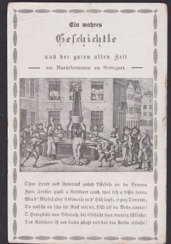 Ansichtskarte Stuttgart Baden Württemberg Marktbrunnen Waschtag Gute alte Zeit
