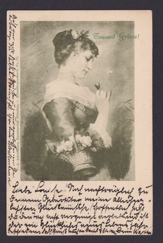 Ansichtskarte Künstlerkarte Ackermann Kunstverlag München Nr. 33 Junge Dame