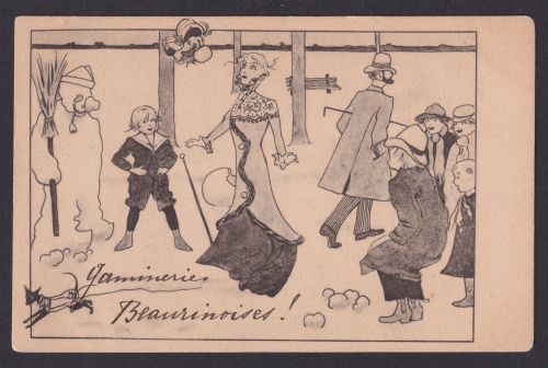 Ansichtskarte Künstlerkarte Elegante Menschen Scherzende Kinder n. Florennes