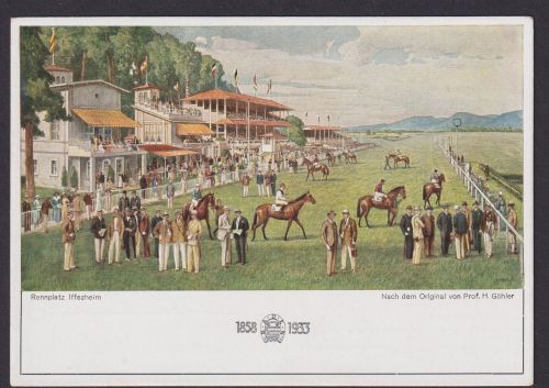 Ansichtskarte Iffezheim Baden Württemberg Rennplatz Sport Pferdesport