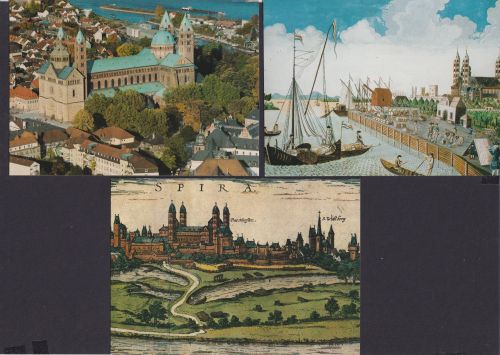 Ansichtskarte Sammlung Lots Künstlerkarte 3 Karten Speyer Rheinland Pfalz