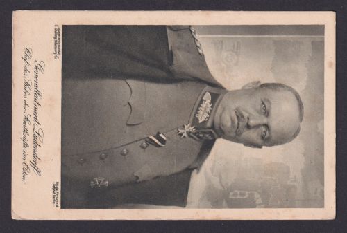 Ansichtskarte Generalleutnant Ludendorff Verlag Kunstverlagsanstalt G. Stalling