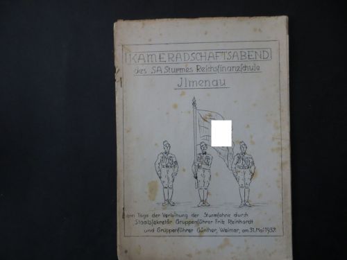 Ilmenau Thüringen Kameradschaftsabend des SA Sturmes Reichsfinanzschule und 2.