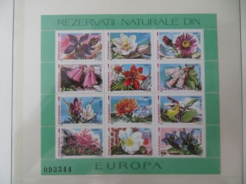 Rumänien Flora und Fauna Tiere Pflanzen Blumen 3982-91 kompl Bogen Kat 103,00 ++