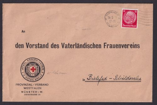 Münster NRW Deutsches Reich Briefe ab Provinzialverband Westfalen an Vorstand d.
