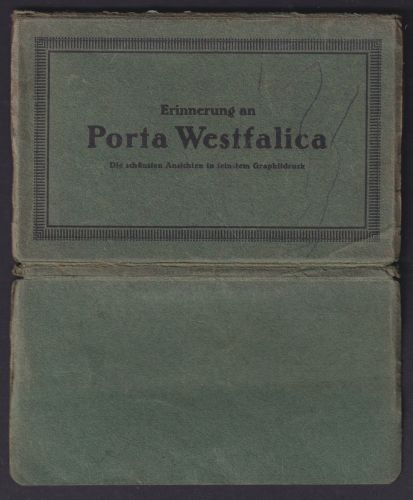 Ansichtskarten Porta Westfalica NRW Lot Sammlung Leporello 9 Karten Verlag