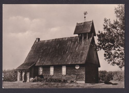 Ansichtskarte Born am Darß Mecklenburg Vorpommern Rohrdachkirche Kunstverlag