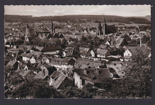 Ansichtskarte Ansbach Bayern Totalansicht vom Drechselsgarten