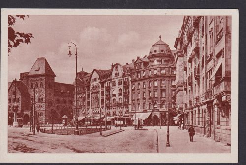 Ansichtskarte Metz Frankreich Bahnhofplatz Strassenbahn Verlag Jul. Manias