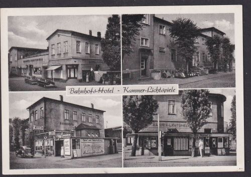 Ansichtskarte Elmshorn Schleswig Holstein Gastronomie Bahnhofs Hotel Kammer