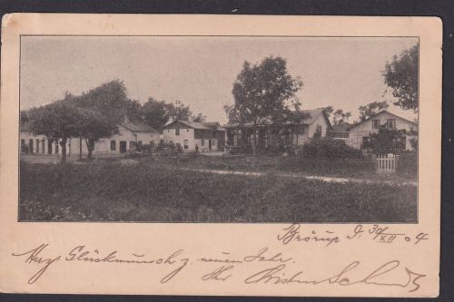 Ansichtskarte Brörup Dänemark Siedlung n. Hamburg