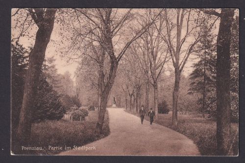 Ansichtskarte Prenzlau Brandenburg Stadtpark 22.09.1924 Deutsches Reich