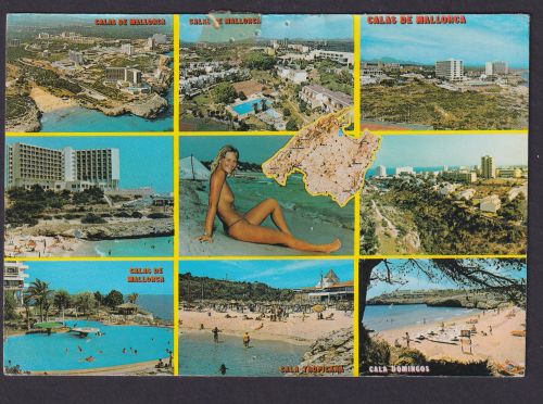 Ansichtskarte Reise Urlaub Mallorca Spanien Insel Versch. Ansichten n. Belgien