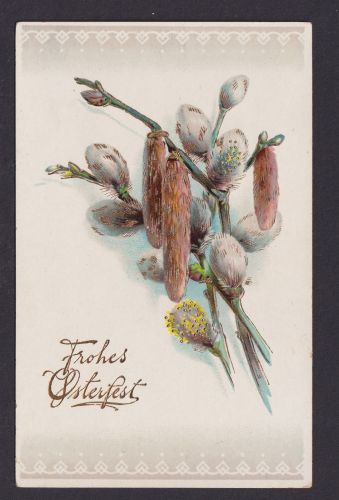 Ansichtskarte Künstlerkarte Ostern Goldauflage