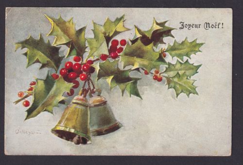 Ansichtskarte Künstlerkarte Sign. Weihnachten Joyeur Noel ab Neuchatel Schweiz
