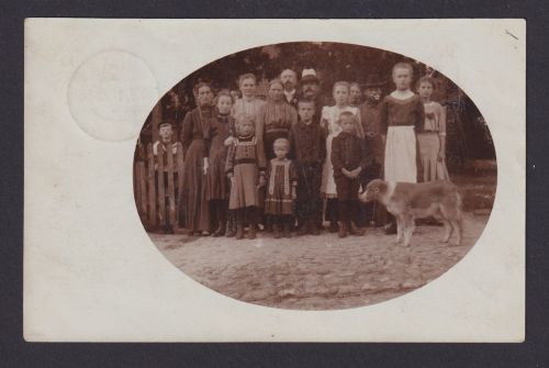 Familien Foto Ansichtskarte ab Celle Niedersachsen 07.07.1911 Deutsches Reich