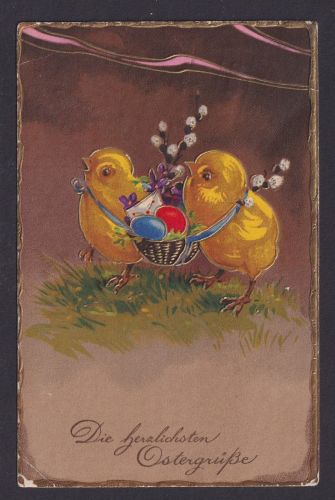 Ansichtskarte Ostern ab Hohenstein Ernstthal Sachen 19.04.1935 Deutsches Reich
