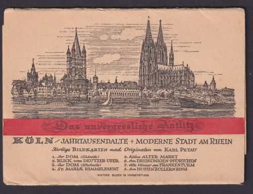 Ansichtskarte Lot Sammlung Köln NRW Bildkarten nach Orginalen v. Karl Petau
