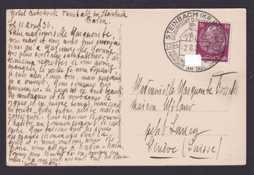 Baden Baden Baden Württemberg Deutsches Reich Ansichtskarte SST Steinbach Kreis