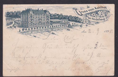 Vorläufer Ansichtskarte Heidelberg Baden Württemberg Gastronomie Kohlhof