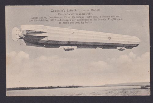Ansichtskarte Zeppelin Luftschiff Photografie u. Verlag Eduart Schwarz