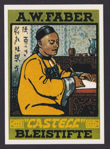 Künstler Ansichtskarte Reklame Werbung A. W. Faber Castell Bleistifte