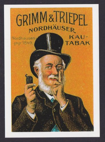 Künstler Ansichtskarte Reklame Werbung Grimm & Triepel Nordhäuser Kautabak