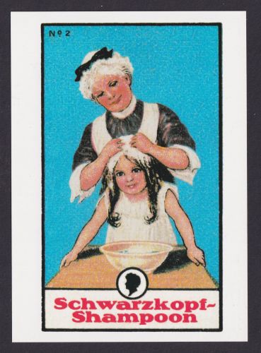 Künstler Ansichtskarte Reklame Werbung Schwarzkopf Shampoon Hamburg Aus der