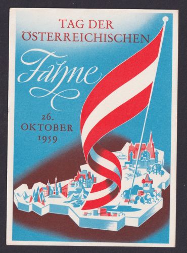 Flugpost Brief Air Mail Ballonpostflug Österreich auf guter Anlasskarte Tag der