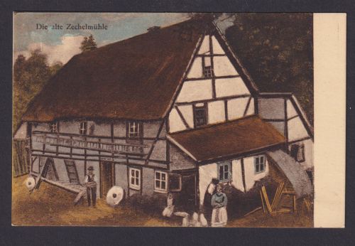 Ansichtskarte Heynitz Nossen Kreis Meißen Zechelmühle Inh. Ernst Zechel